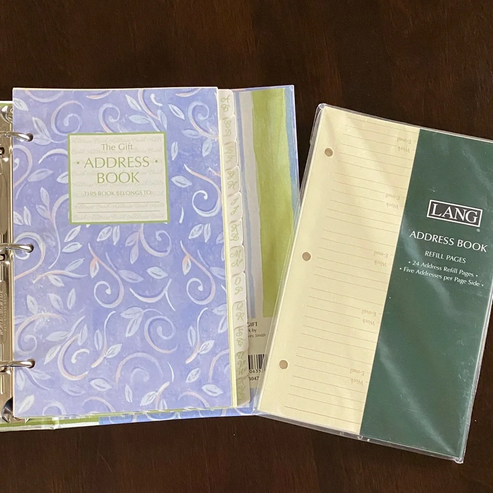 Lang Gift Address Book with Additional Refill Pages